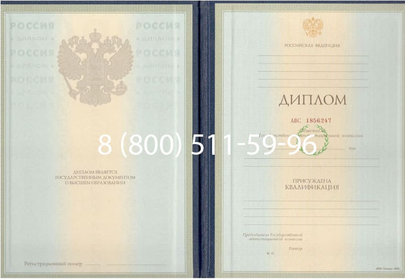 Купить Диплом о высшем образовании 1997-2002 годов в Элисте